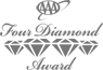 The image features the AAA Four Diamond Award logo with stylized text and four diamond symbols beneath it.